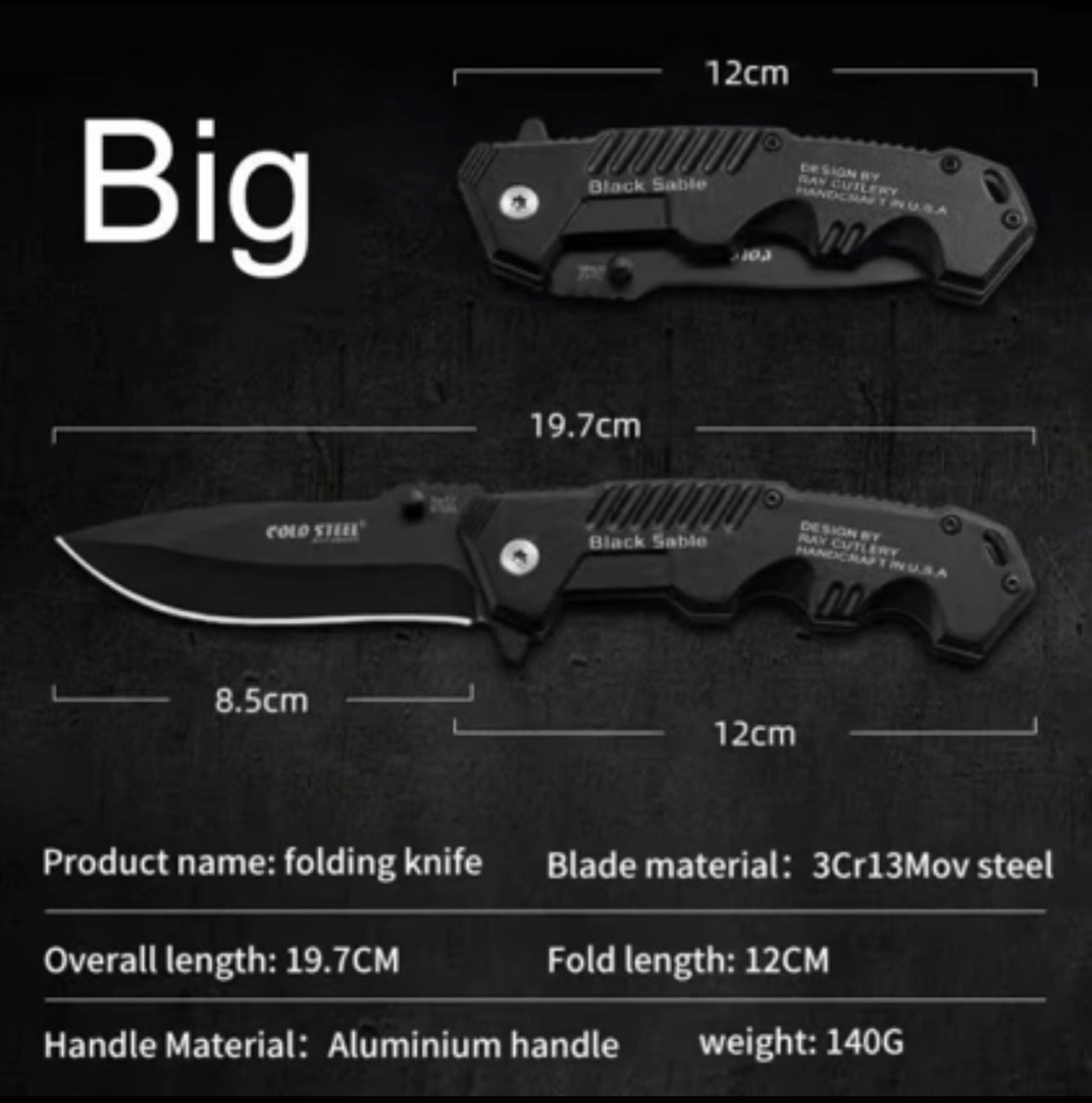 Pocket knife laser engraved