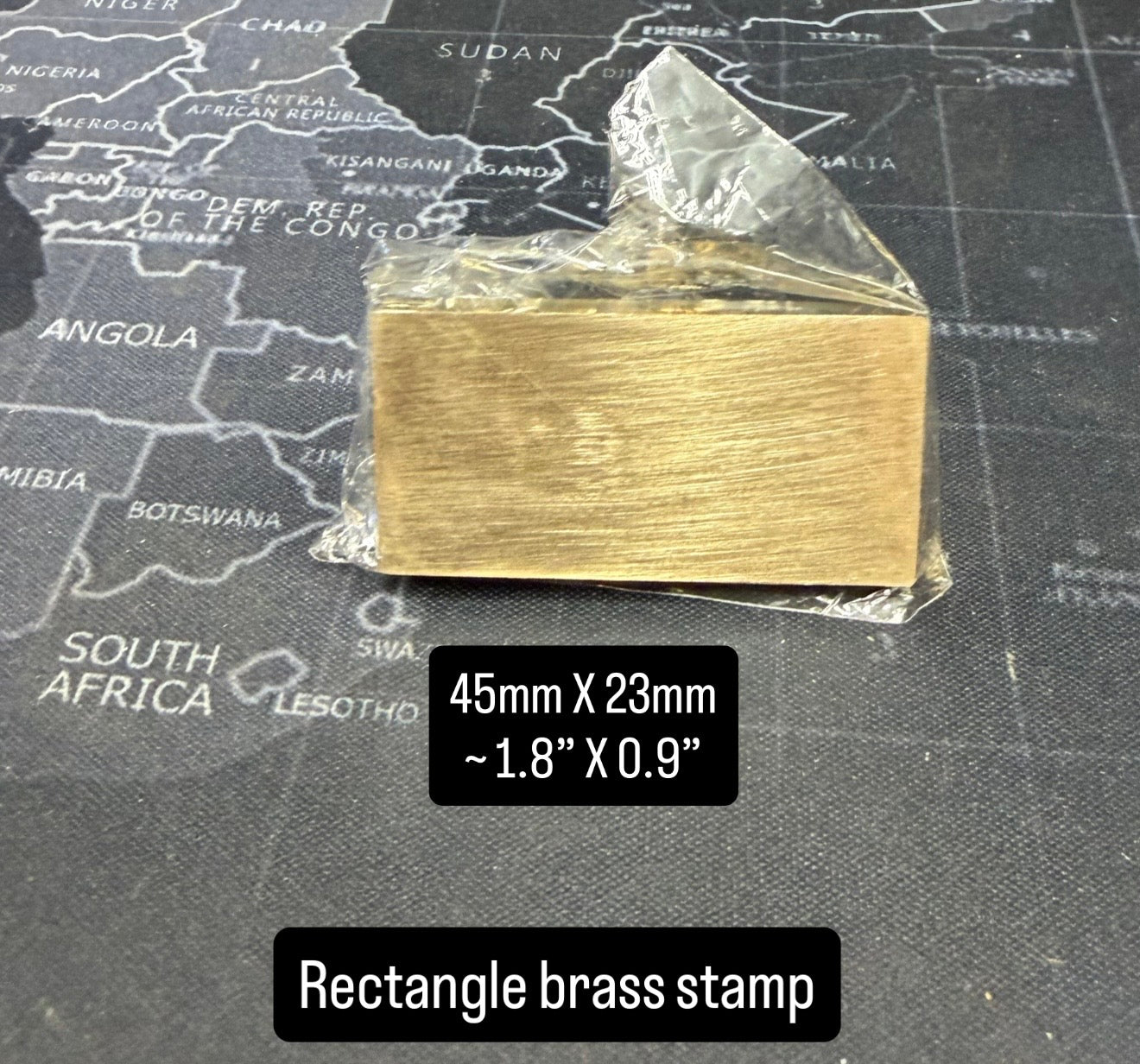 Custom Metal brass stamp for wax, leather stamping laser engraved