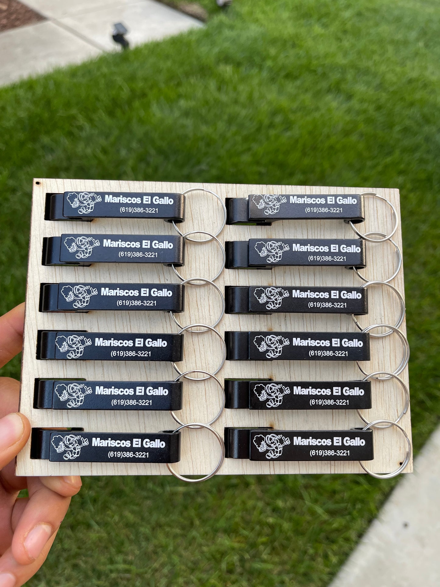 Keychain bottle opener laser engraved