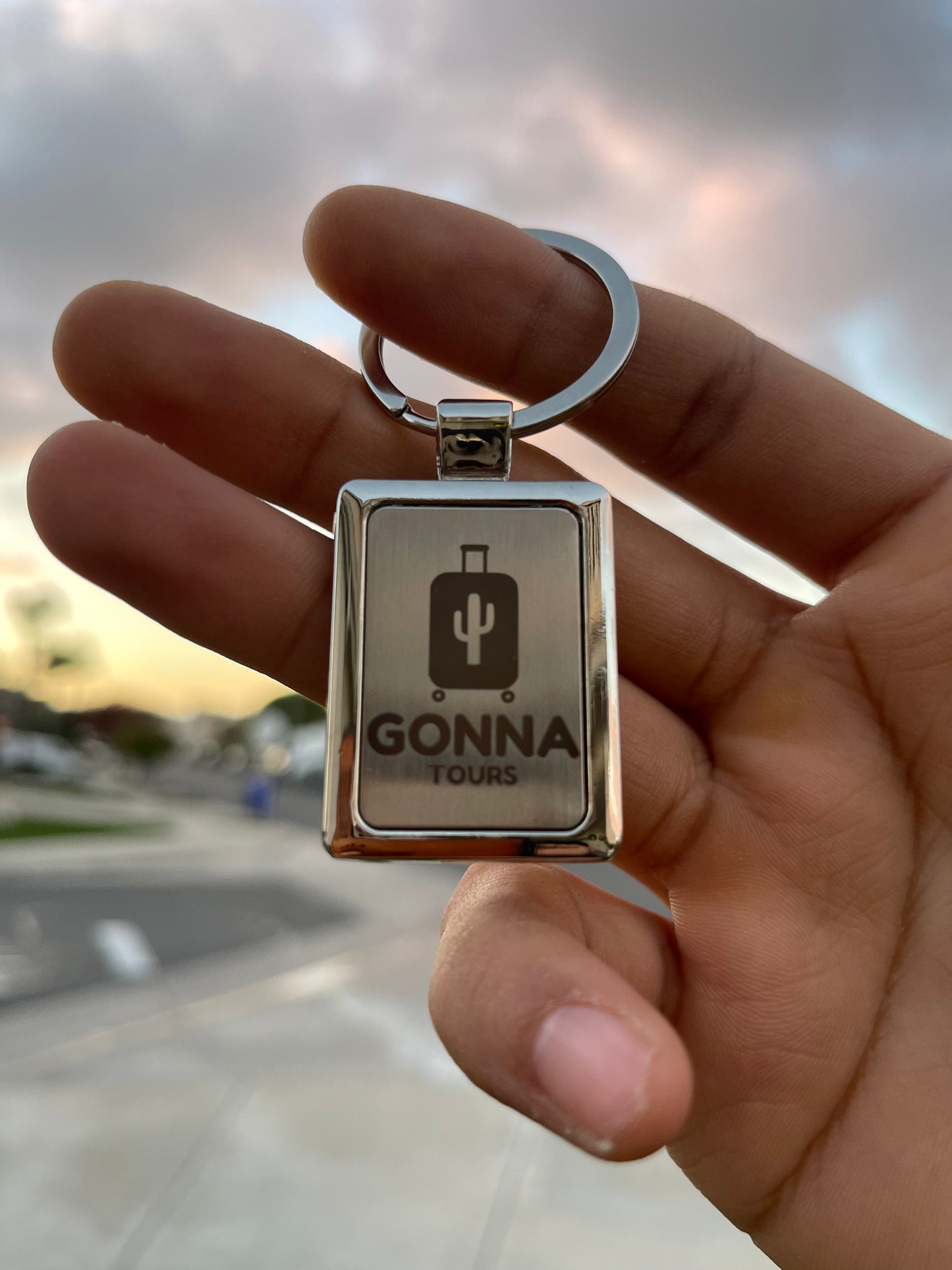 Stainless Steel Keychain laser engraved