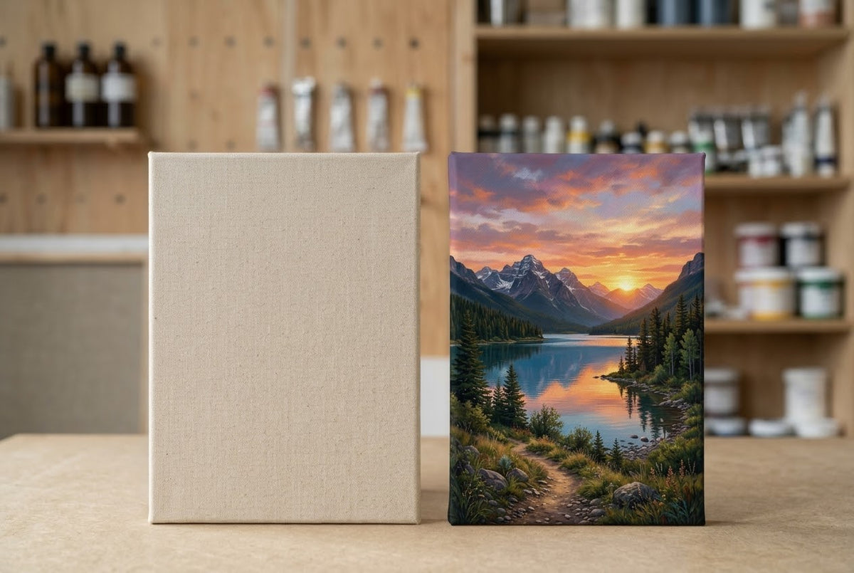 Uv printed 4”x6” Canva with 3d printed holder