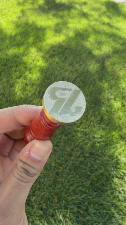 Custom Metal brass stamp for wax, leather stamping laser engraved